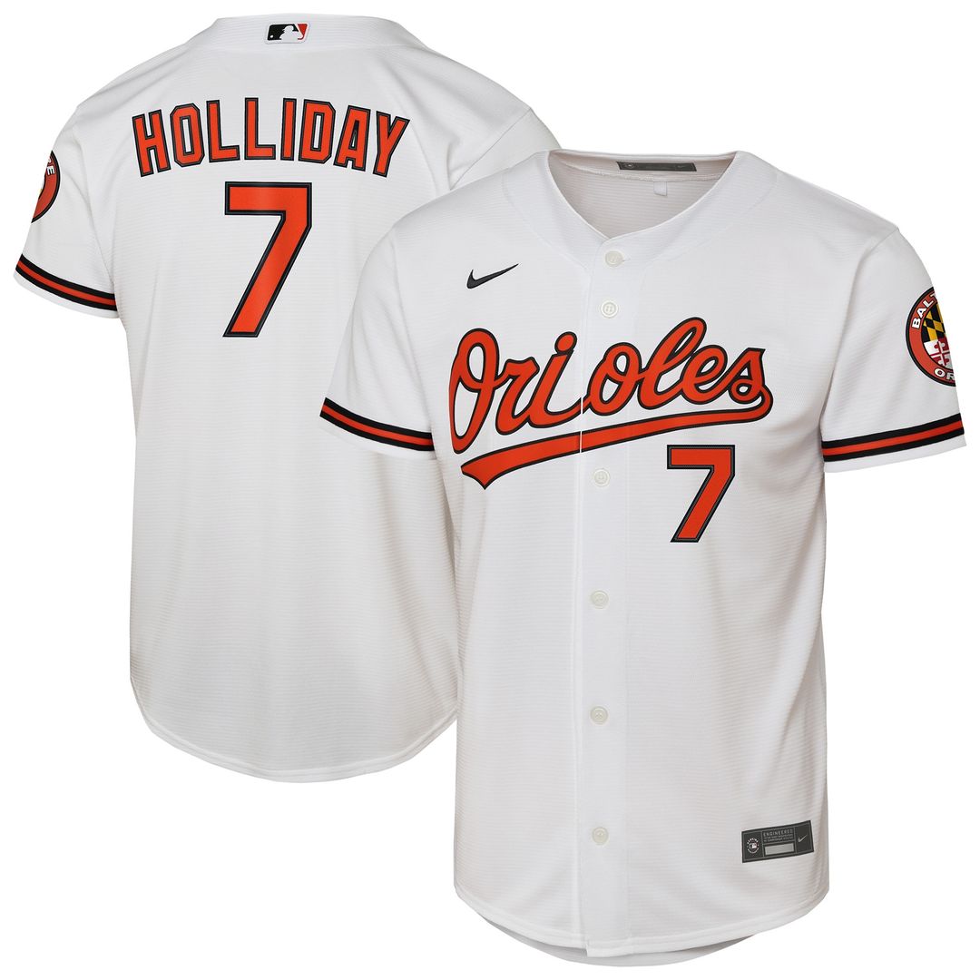 Baltimore Orioles Jackson Holliday Nike Youth Alternate 2 Stadium Jersey - Orange