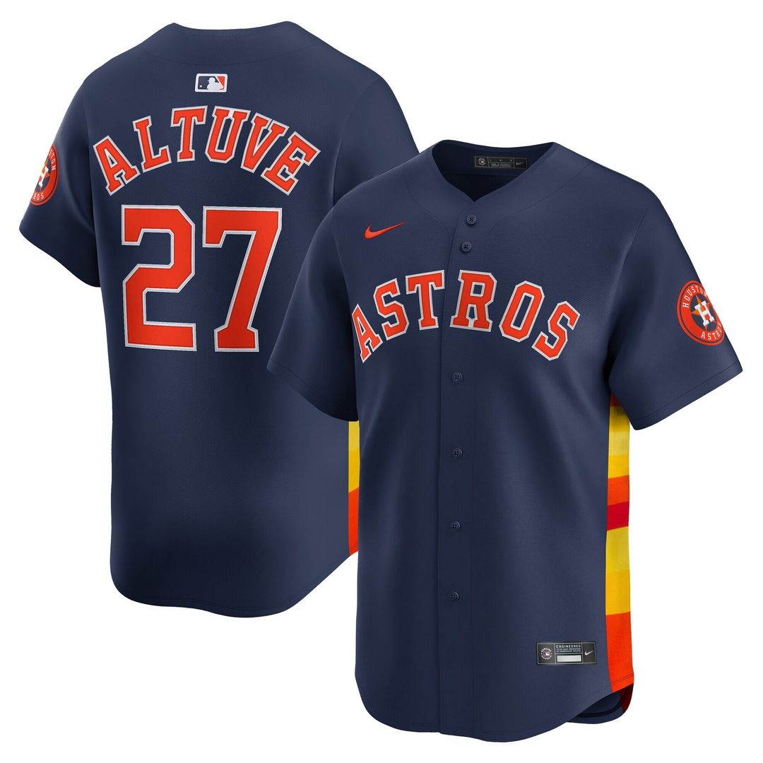 Houston Astros Jose Altuve Nike Alternate Limited Jersey - Navy
