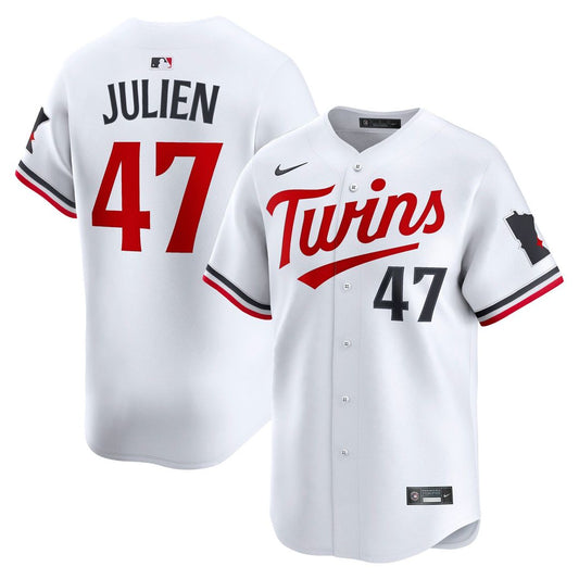 Minnesota Twins Edouard Julien Nike Home Limited Jersey - White