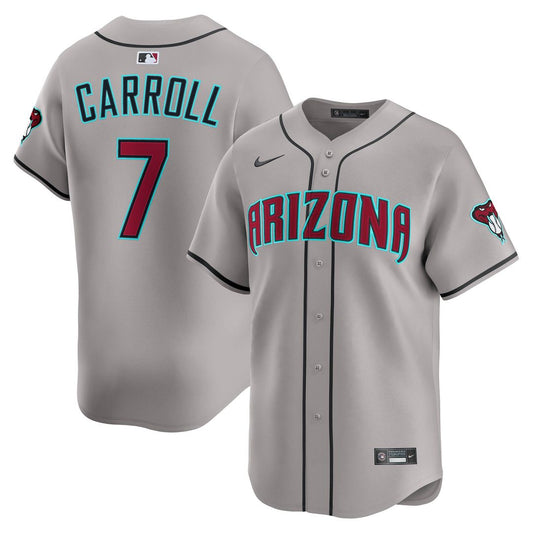 Arizona Diamondbacks Corbin Carroll Nike Road Limited Jersey - Gray