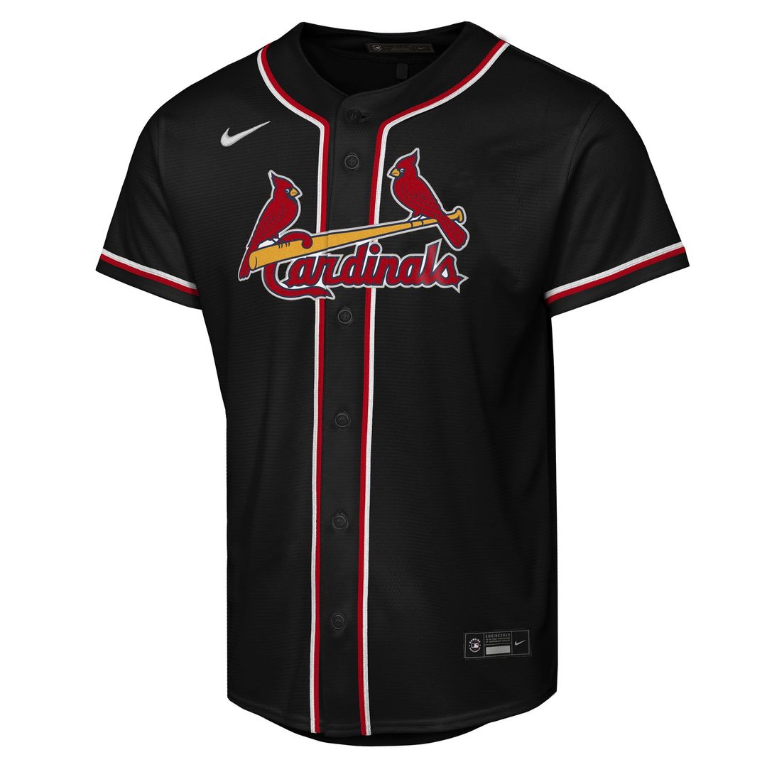 St. Louis Cardinals Lars Nootbaar Nike Youth Fashion Replica Jersey - Black