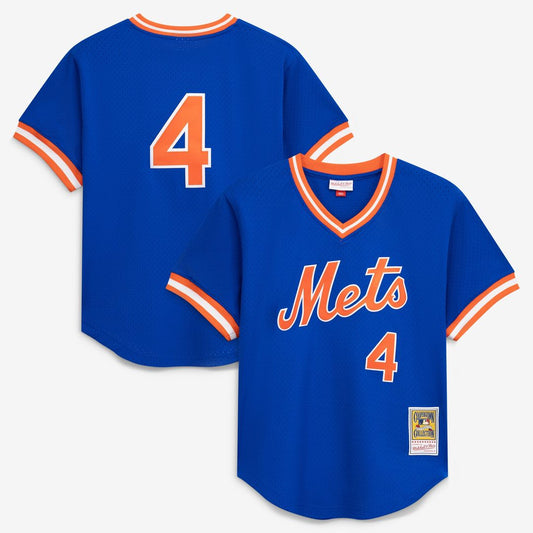New York Mets Lenny Dykstra Mitchell & Ness Authentic Batting Practice Jersey - Royal