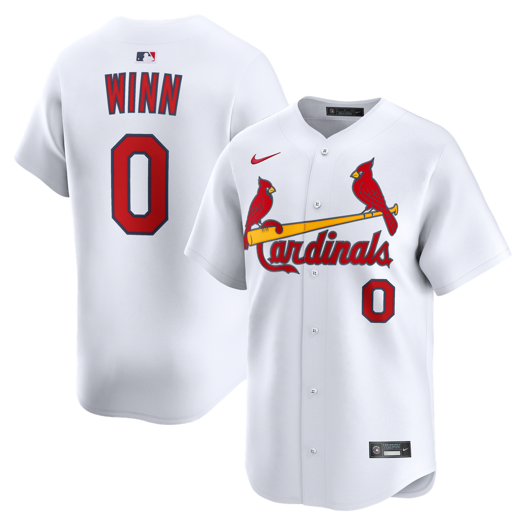 St. Louis Cardinals Masyn Winn Nike Home Limited Jersey - White