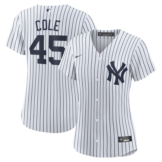 New York Yankees Gerrit Cole Nike Women's Home Replica Jersey - White