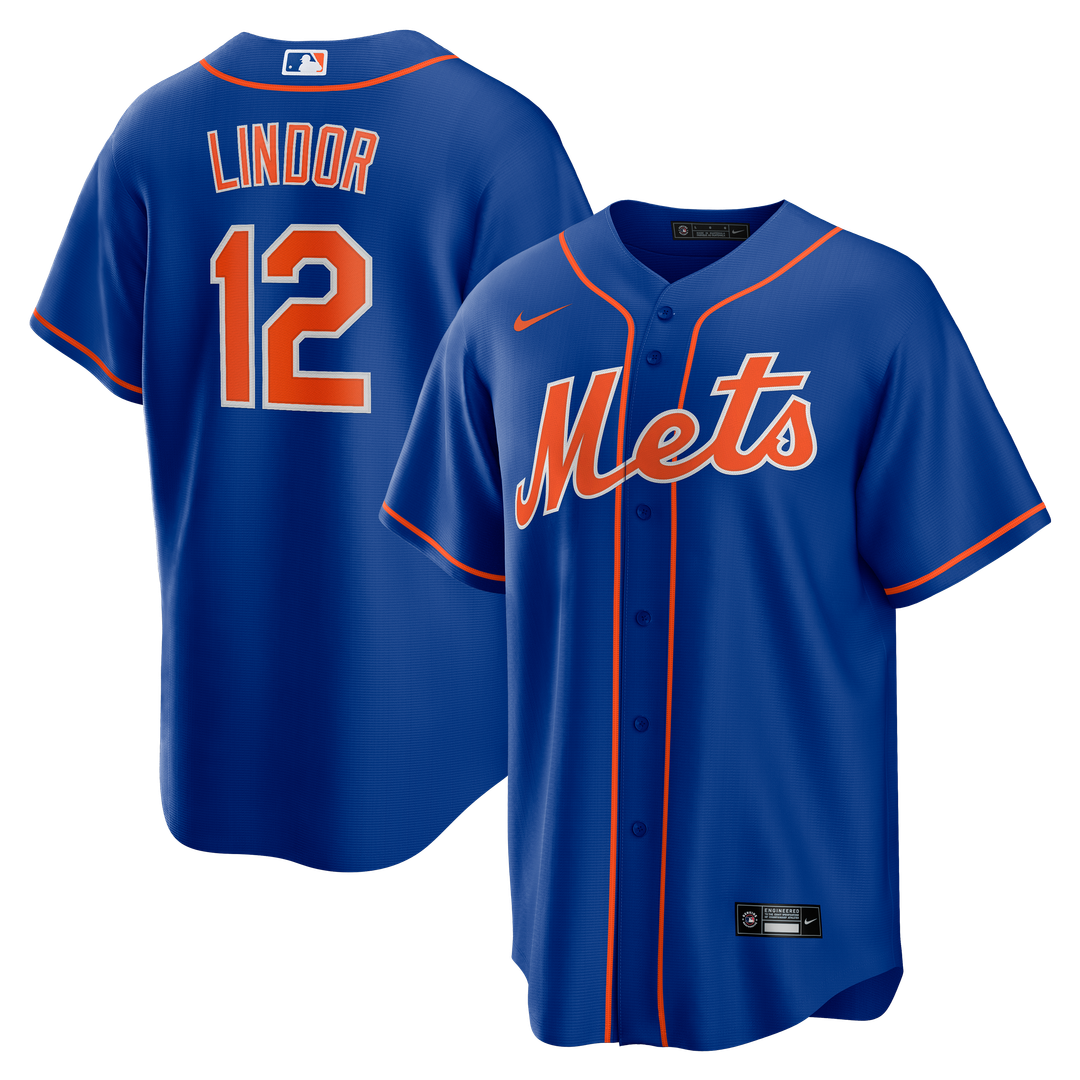 New York Mets Francisco Lindor Nike Alternate Replica Jersey - Royal