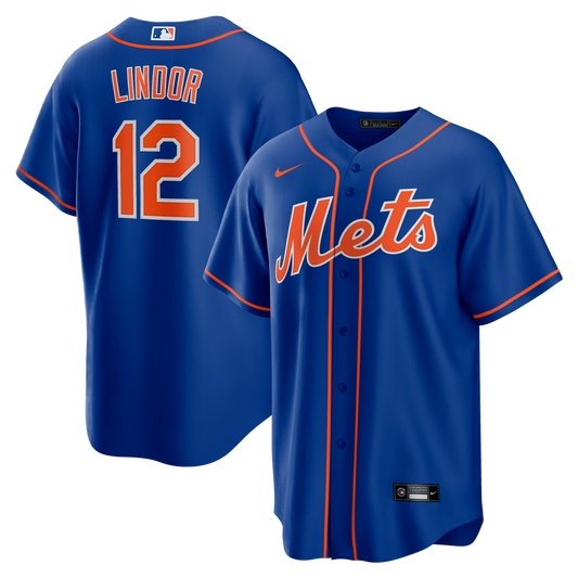 New York Mets Francisco Lindor Nike Alternate Replica Jersey - Royal