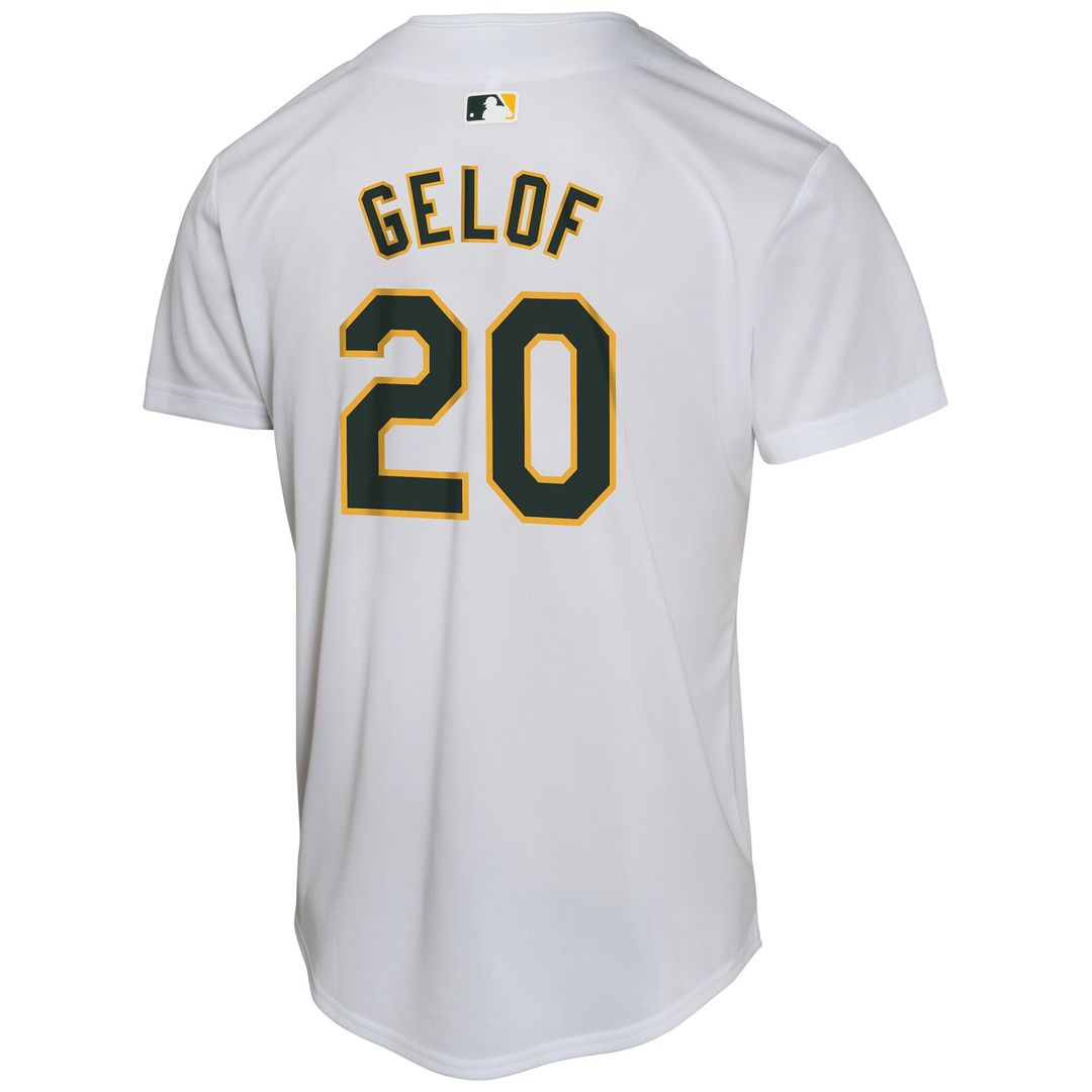 Athletics Zack Gelof Nike Youth Home Game Jersey - Gray