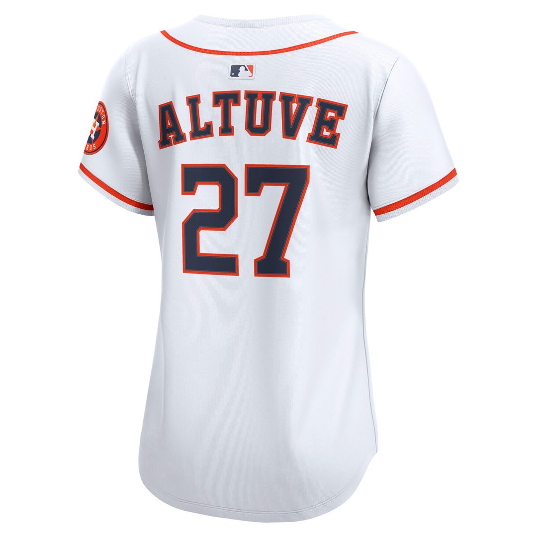 Houston Astros Jose Altuve Nike Women's Home Limited Jersey - White