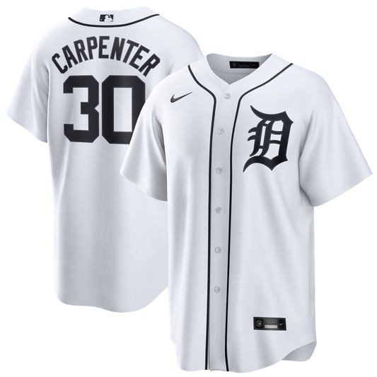 Detroit Tigers Kerry Carpenter Nike Home Replica Jersey - White
