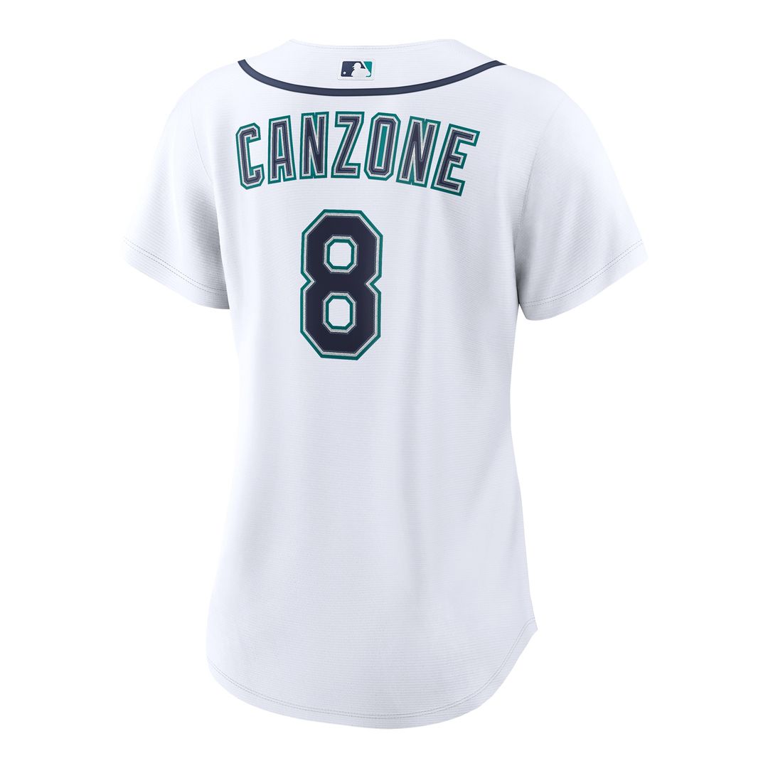 Seattle Mariners Dominic Canzone Nike Women's Home Replica Jersey - White