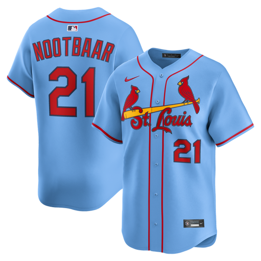 St. Louis Cardinals Lars Nootbaar Nike Alternate Limited Jersey - Light Blue
