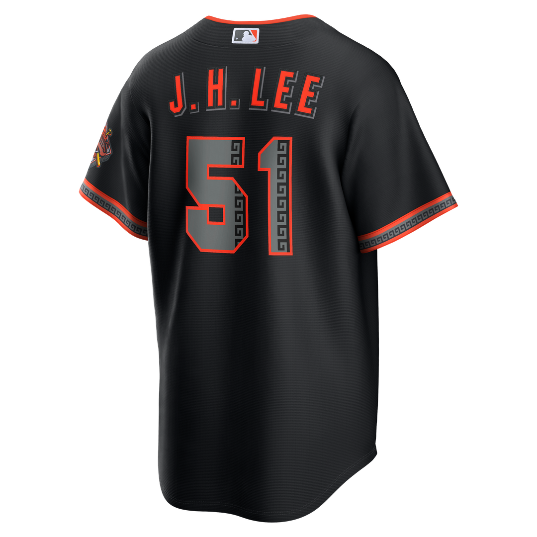 San Francisco Giants Jung Hoo Lee Nike Alternate Stadium Jersey - Black