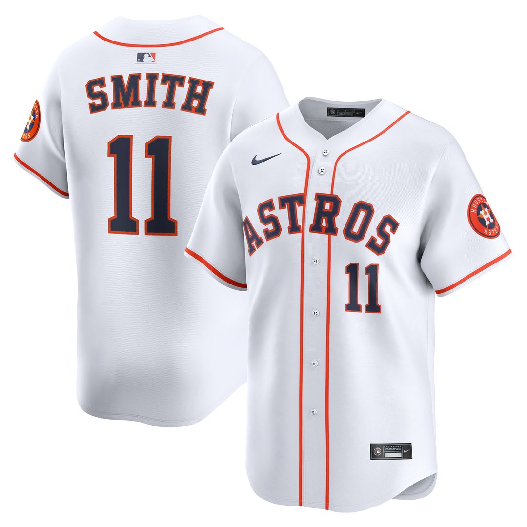 Houston Astros Cam Smith #11 Nike Home Limited Jersey - White