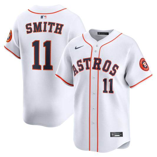 Houston Astros Cam Smith #11 Nike Home Limited Jersey - White