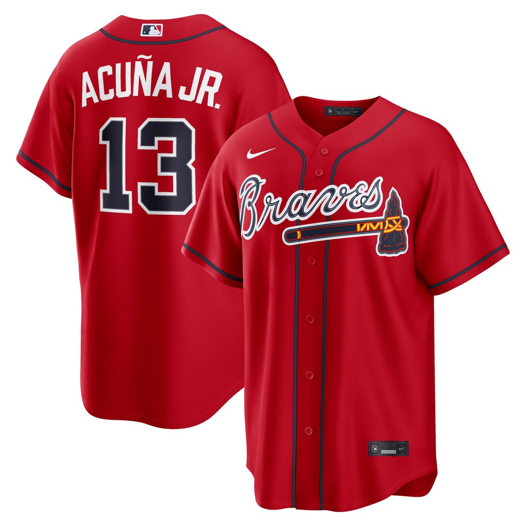 Atlanta Braves Ronald Acuña Jr. Nike Road Replica Jersey - Gray