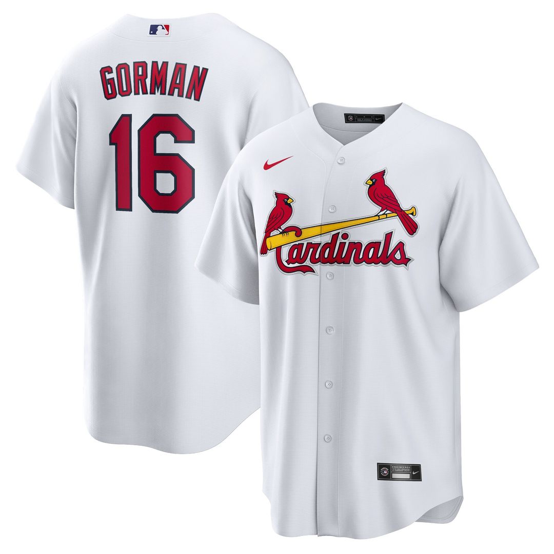 St. Louis Cardinals Nolan Gorman Nike Home Replica Jersey - White