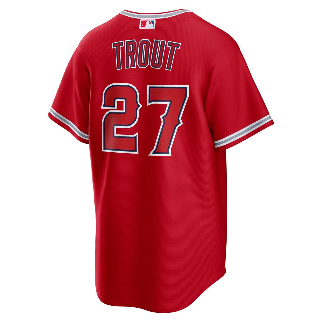 Los Angeles Angels Mike Trout Nike Road Replica Jersey - Gray