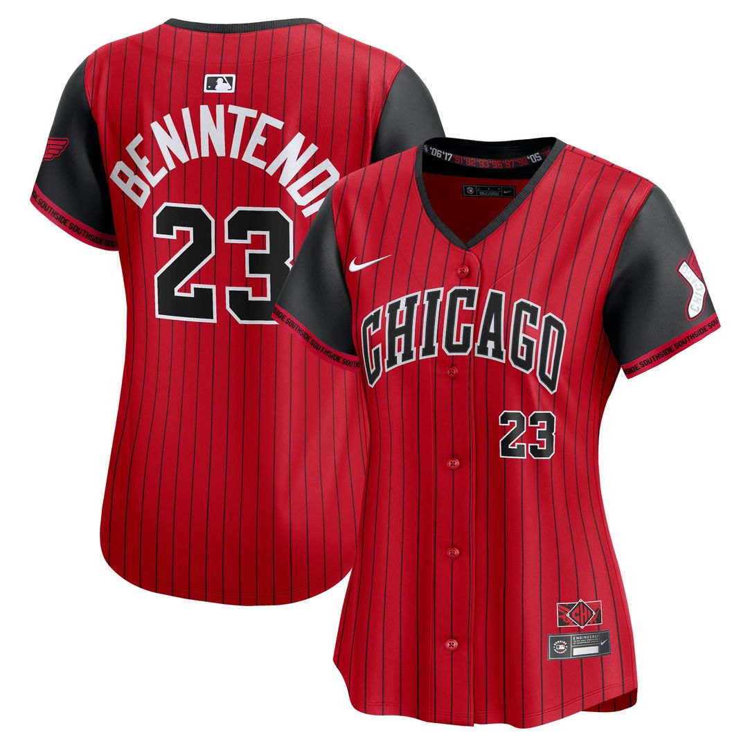 Chicago White Sox Andrew Benintendi Nike Women's 2025 City Connect Limited Jersey - Red/Black