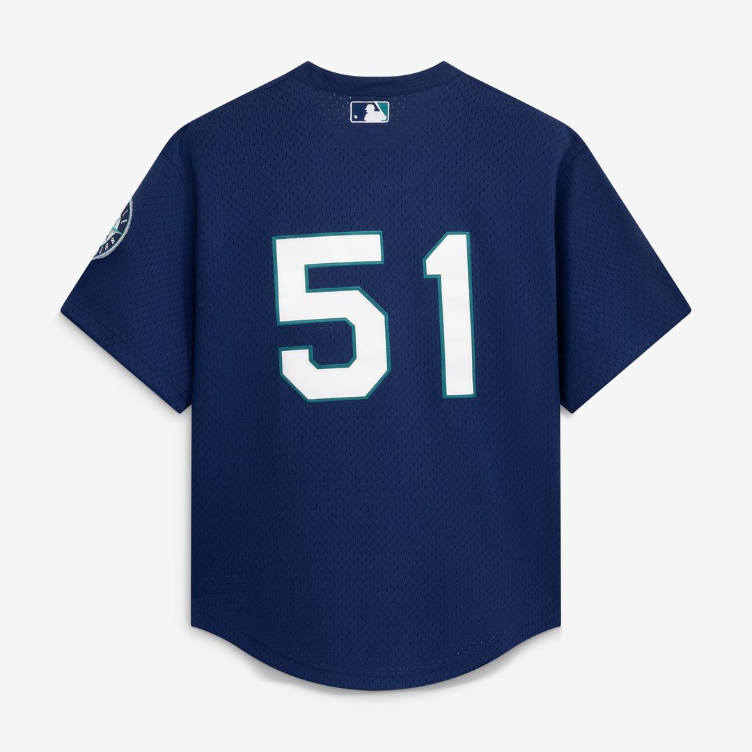 Seattle Mariners Ichiro Suzuki Mitchell & Ness Authentic Batting Practice Jersey - Navy