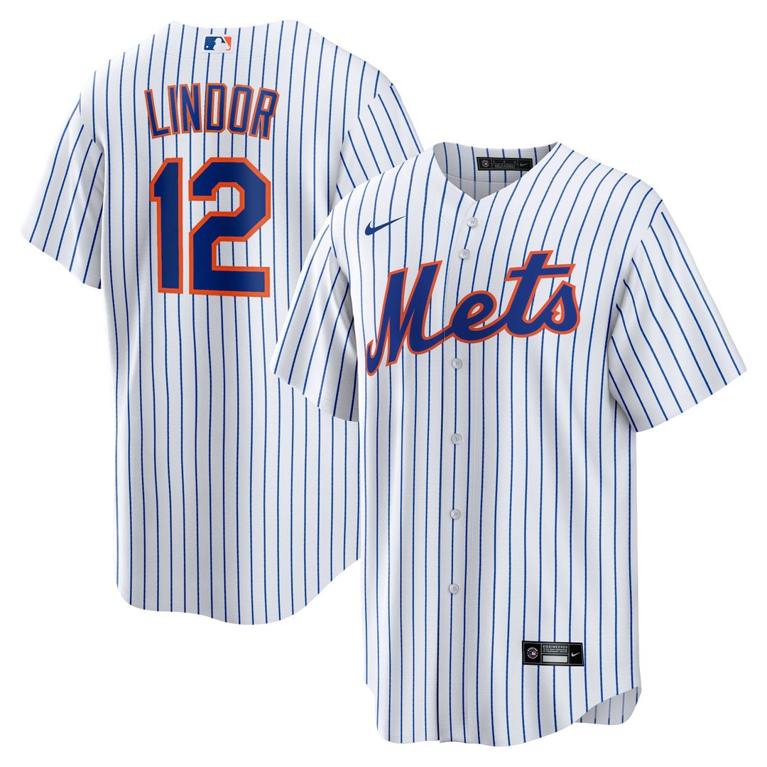 New York Mets Francisco Lindor Nike Home Replica Jersey - White