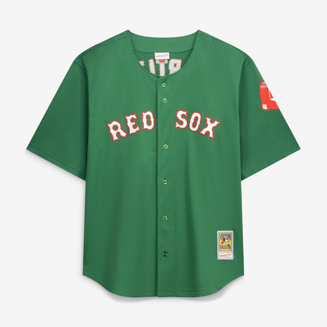 Boston Red Sox David Ortiz Mitchell & Ness Big & Tall Cooperstown Mesh Batting Practice Jersey - Red