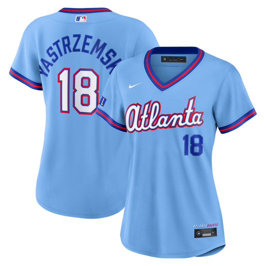 Atlanta Braves Mike Yastrzemski Nike Women's 2026 City Connect Stadium Jersey - Powder Blue