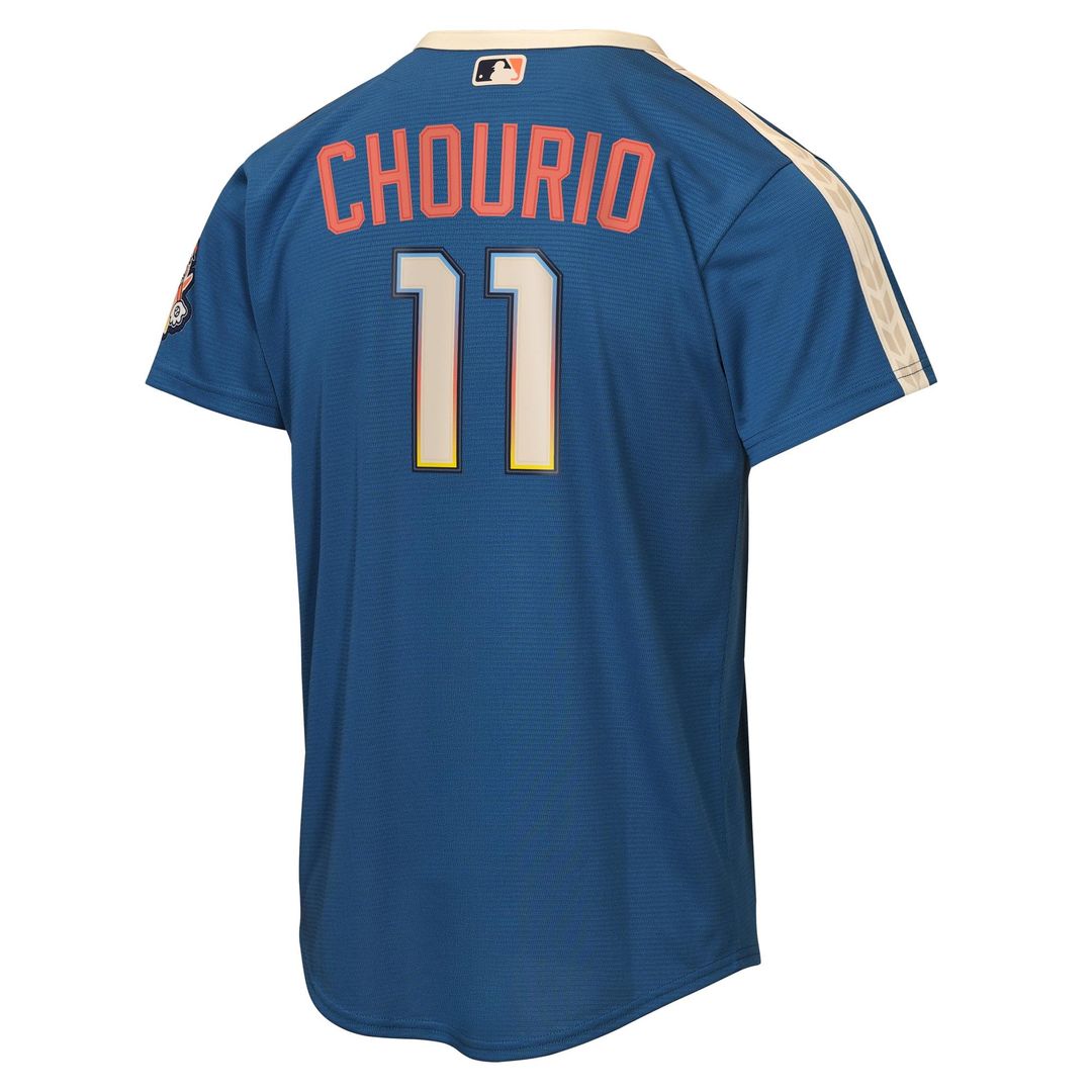 Milwaukee Brewers Jackson Chourio Nike Youth 2026 City Connect Stadium Jersey - Mineral Blue