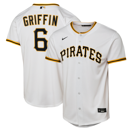 Pittsburgh Pirates Konnor Griffin Nike Youth Home Replica Jersey - White