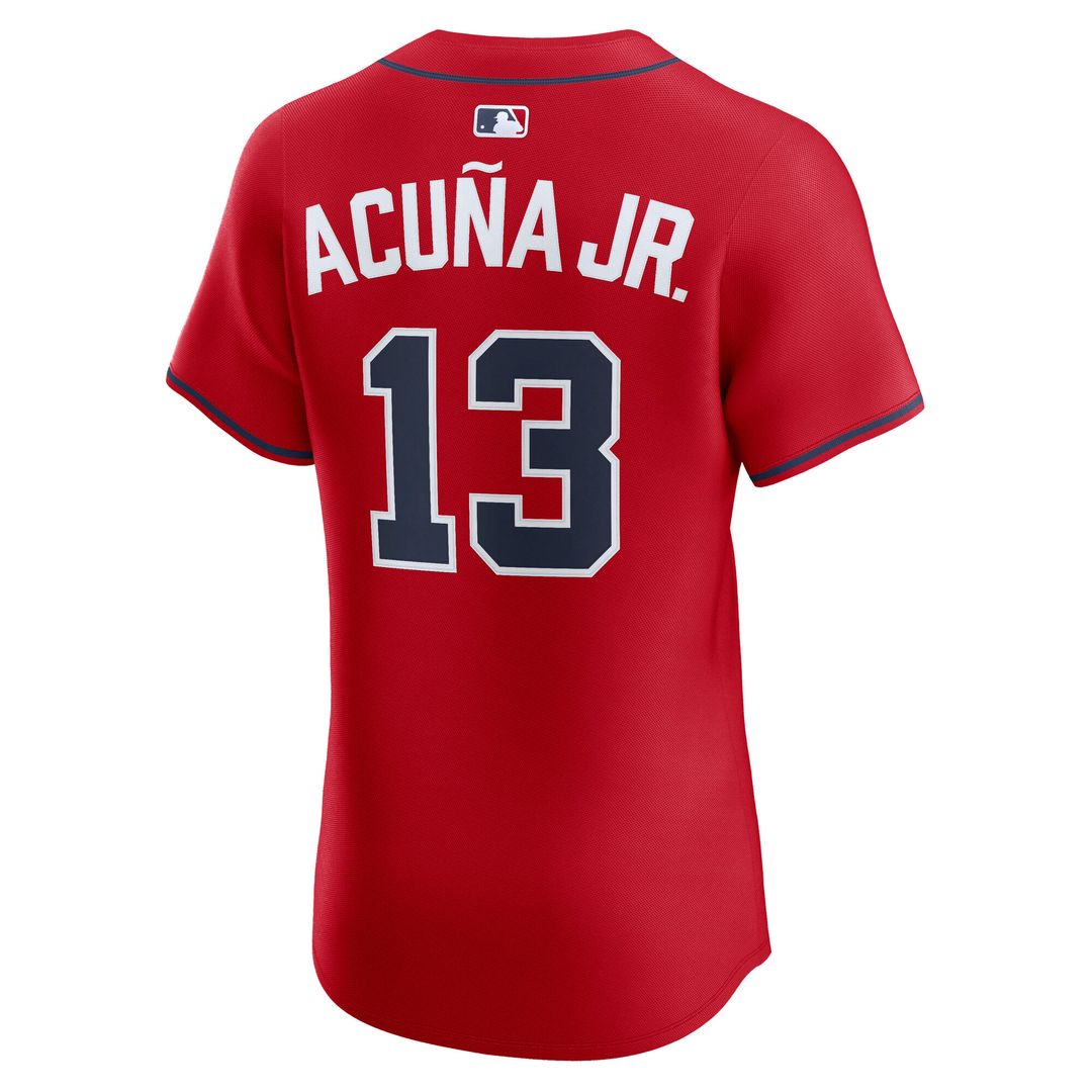 Atlanta Braves Ronald Acuña Jr. Nike Home Elite Jersey - White