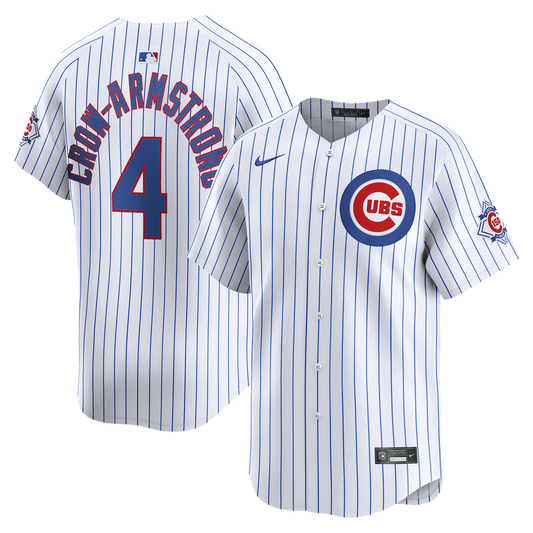 Chicago Cubs Pete Crow - Armstrong Nike 150th Anniversary Limited Jersey - White