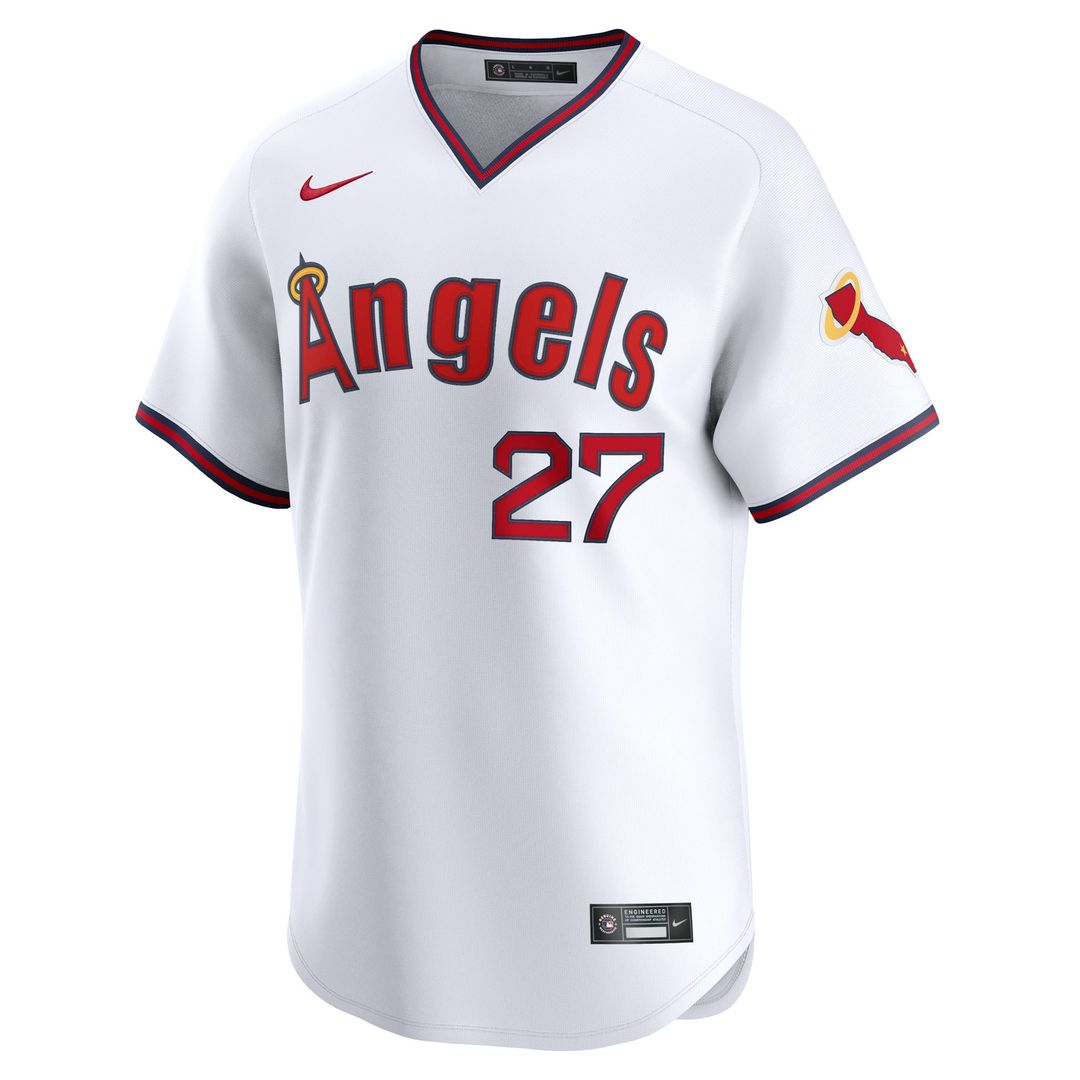 Los Angeles Angels Mike Trout Nike Alternate Limited Jersey - White
