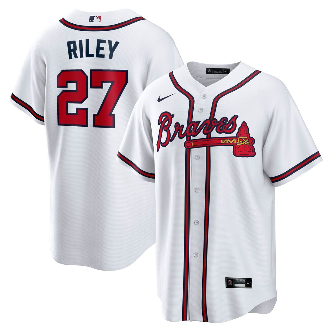 Atlanta Braves Austin Riley Nike Home Replica Jersey - White