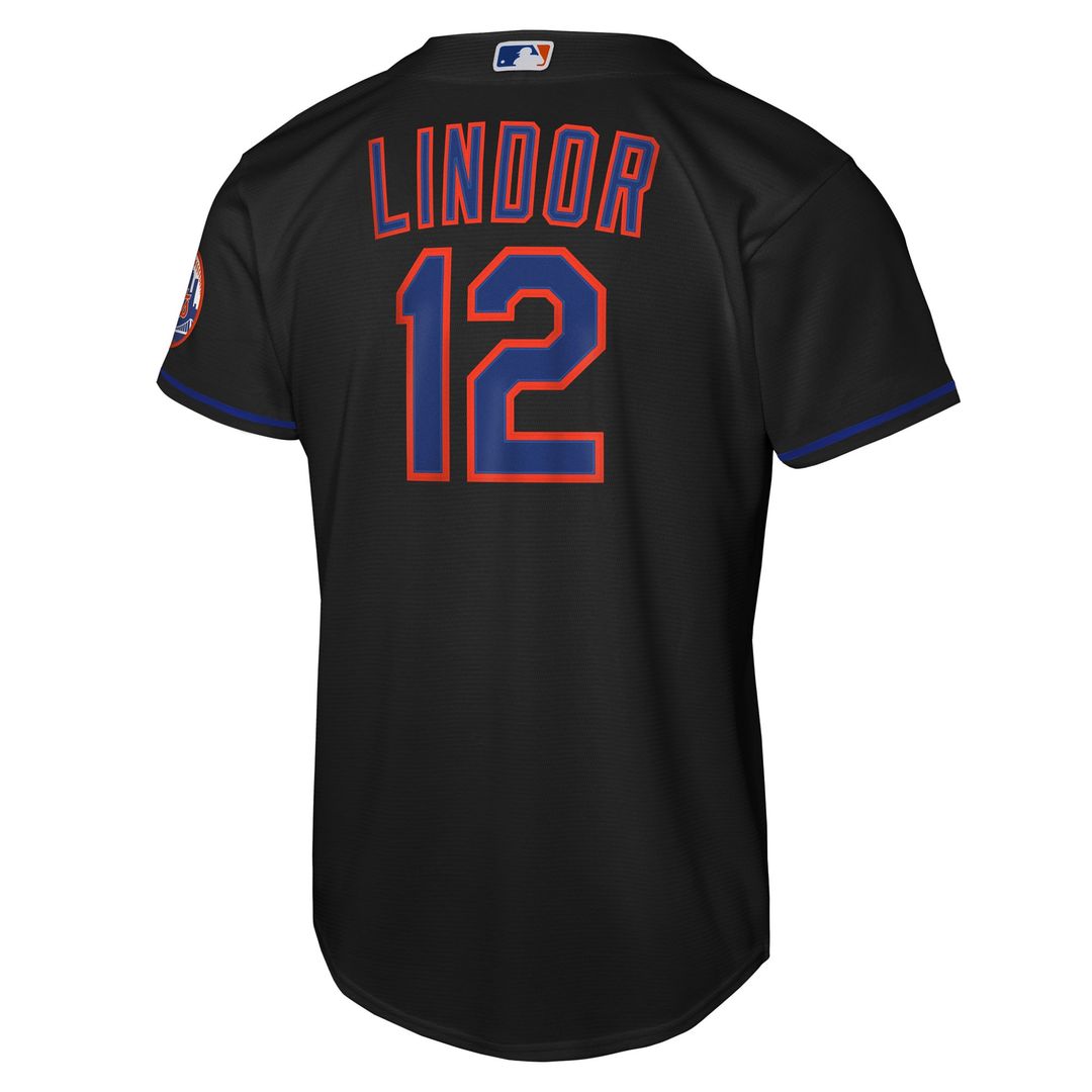 New York Mets Francisco Lindor Nike Youth Road Stadium Jersey - Gray