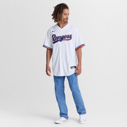 Texas Rangers Jake Burger Nike Home Replica Jersey - White