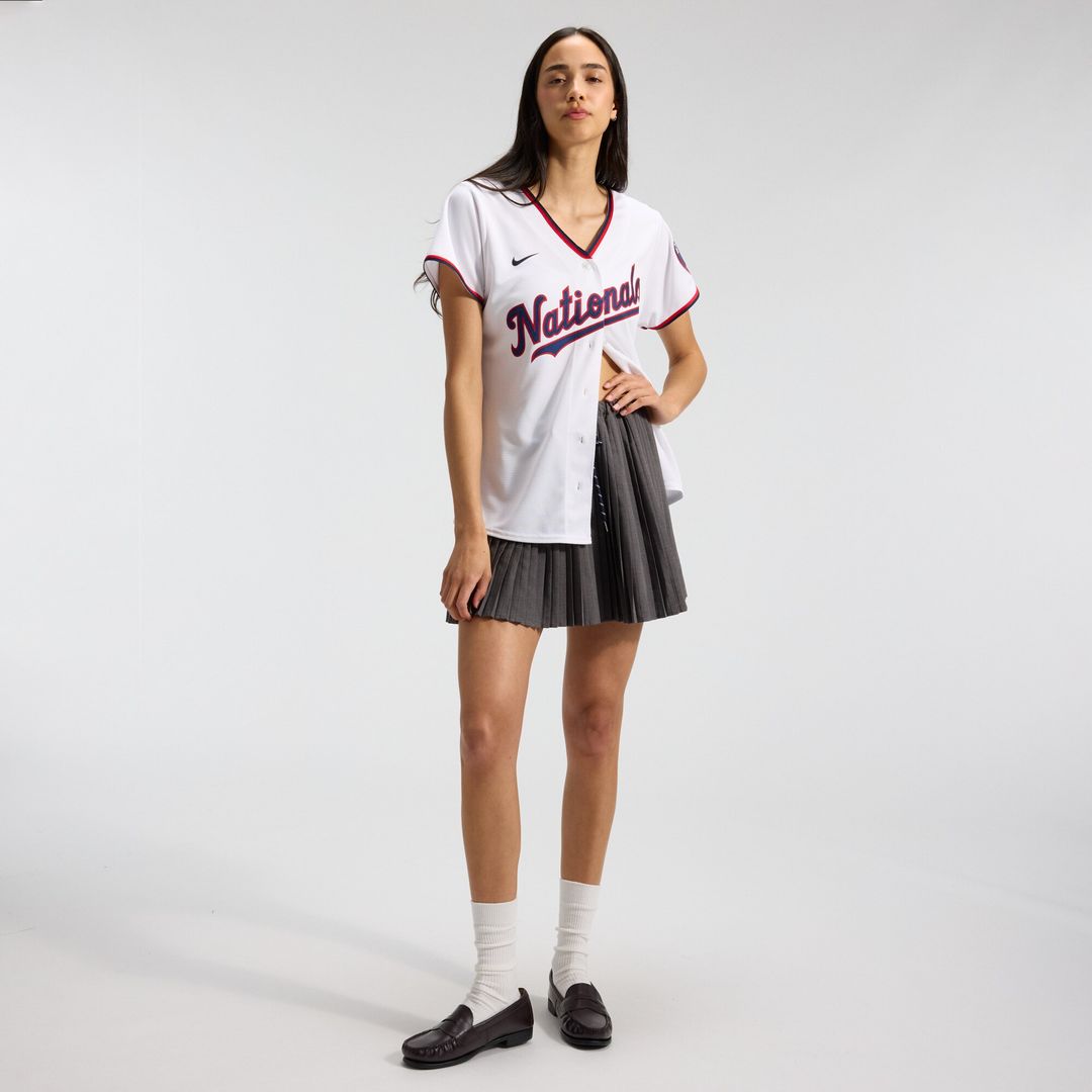 Washington Nationals CJ Abrams Nike Women's Home Replica Jersey - White