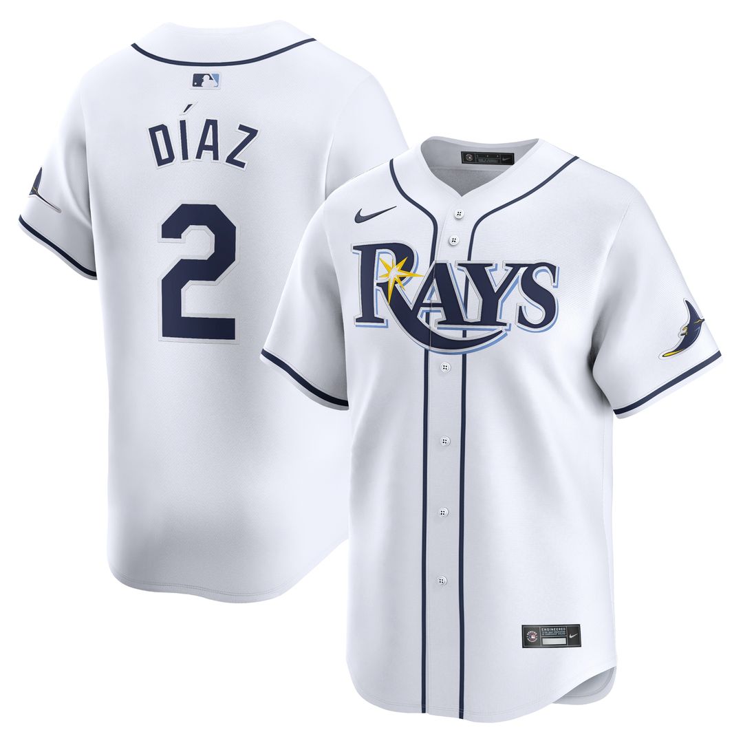 Tampa Bay Rays Yandy Diaz Nike Home Limited Jersey - White