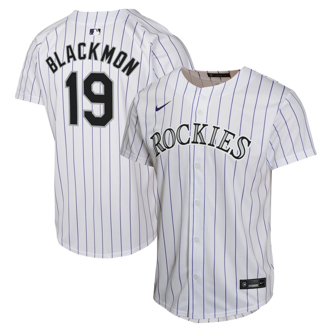 Colorado Rockies Charlie Blackmon Nike Youth Home Game Jersey - White