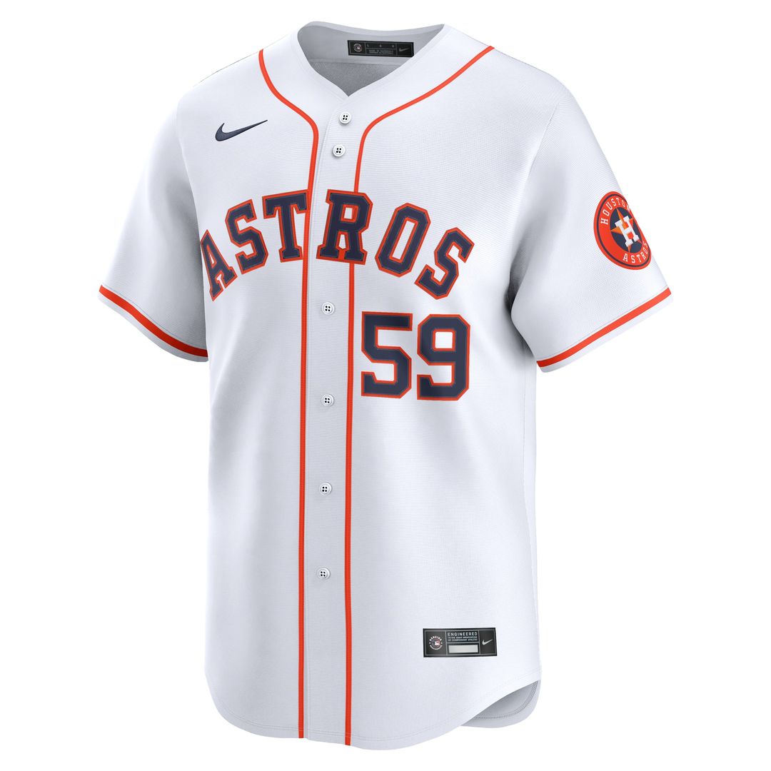 Houston Astros Framber Valdez Nike Home Limited Jersey - White