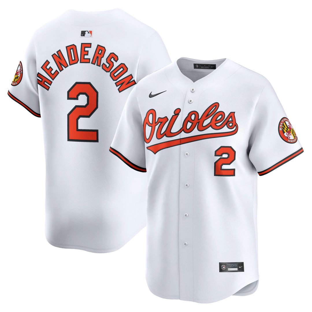 Baltimore Orioles Gunnar Henderson Nike Limited Jersey - White