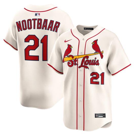 St. Louis Cardinals Lars Nootbaar Nike Alternate 2 Limited Jersey - Cream