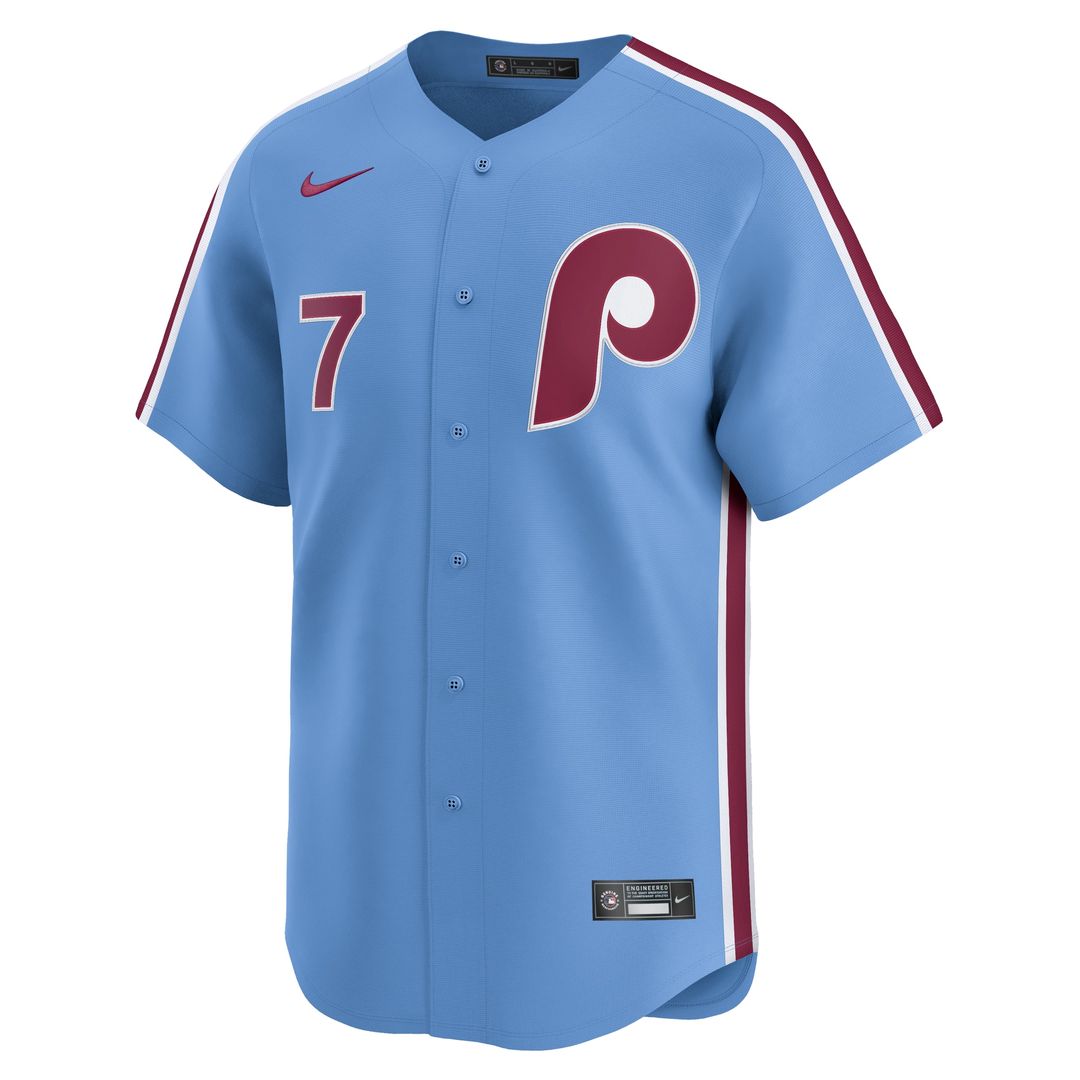 Philadelphia Phillies Trea Turner Nike Home Limited Jersey - White