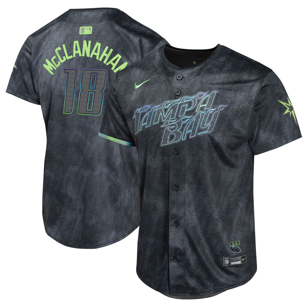 Tampa Bay Rays Shane McClanahan Nike Youth 2024 City Connect Limited Jersey - Charcoal