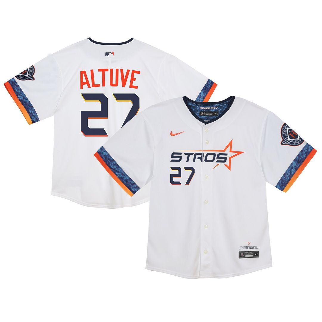 Houston Astros Jose Altuve Nike Infant 2025 City Connect Limited Jersey - White