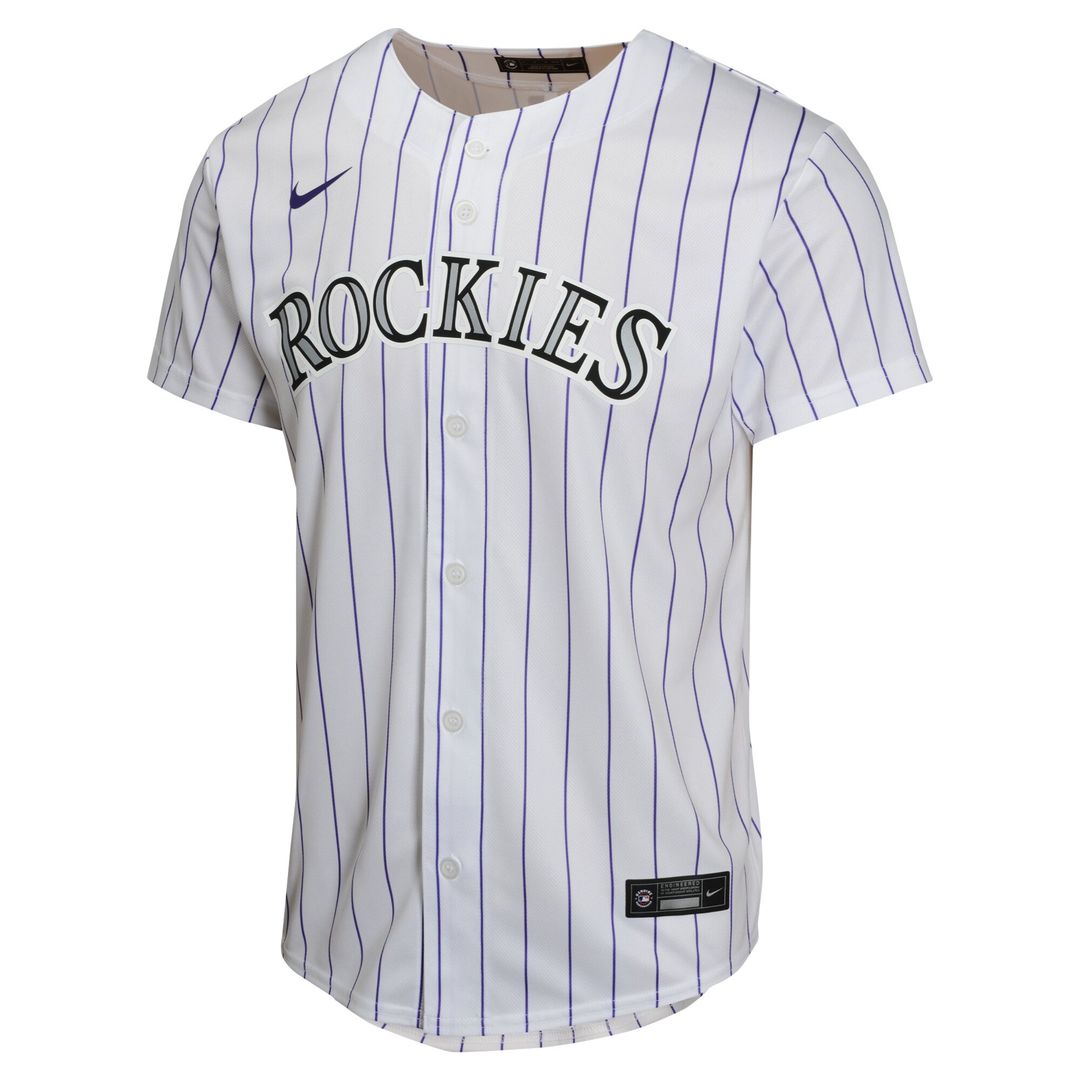 Colorado Rockies Charlie Blackmon Nike Youth Home Game Jersey - White