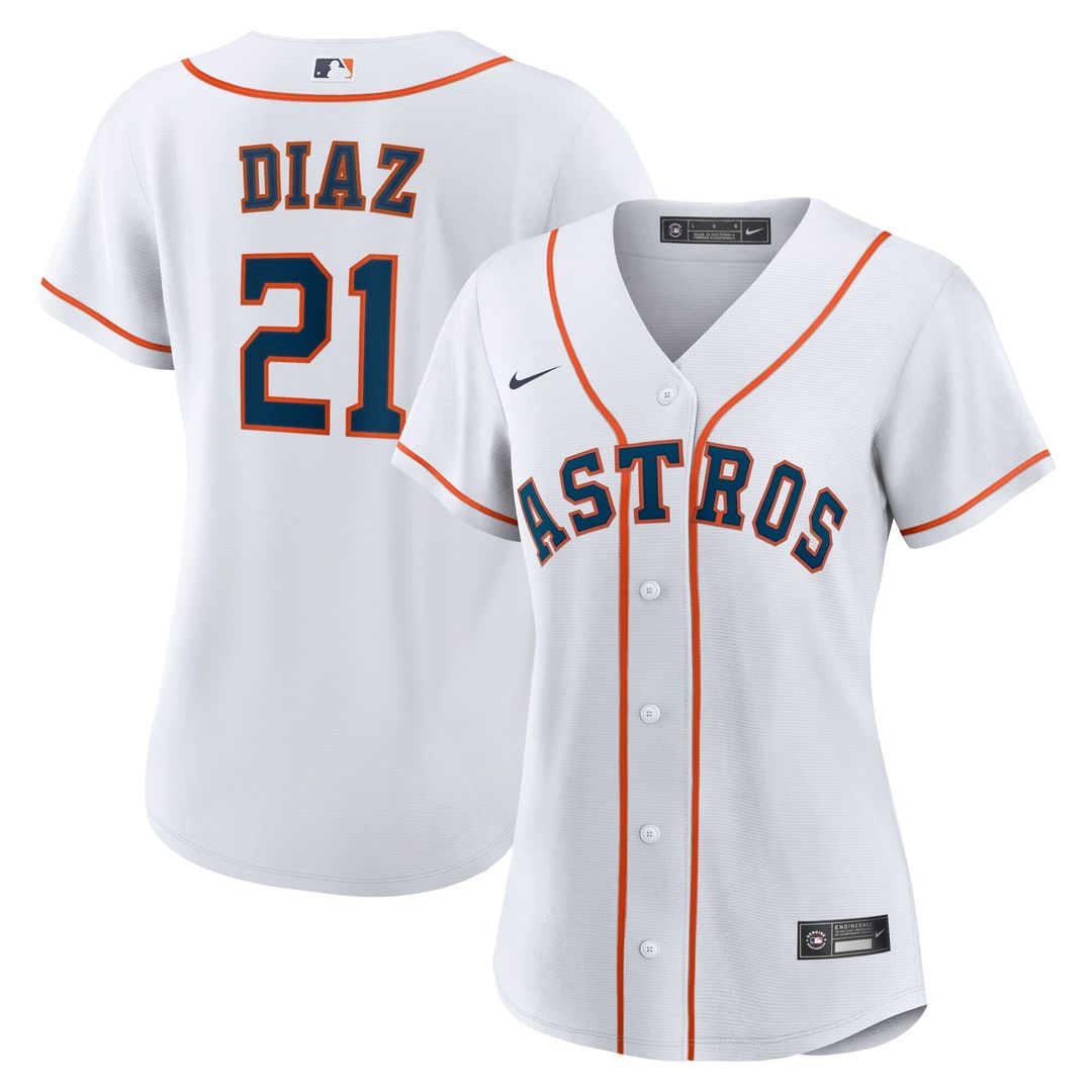 Houston Astros Yainer Diaz Nike Women's Home Replica Jersey - White