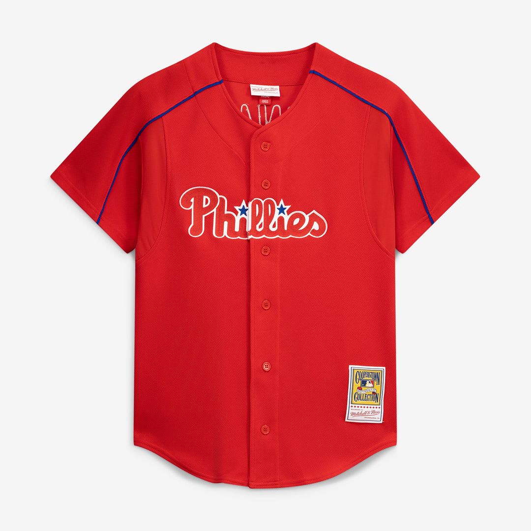 Philadelphia Phillies Ryan Howard Mitchell & Ness Cooperstown Batting Practice Jersey - Red